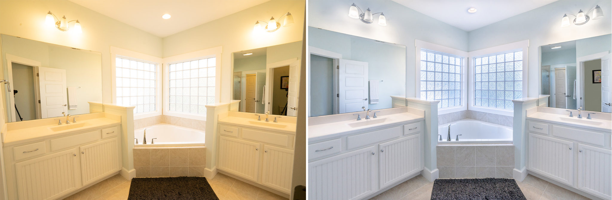 before and after bathroom realty